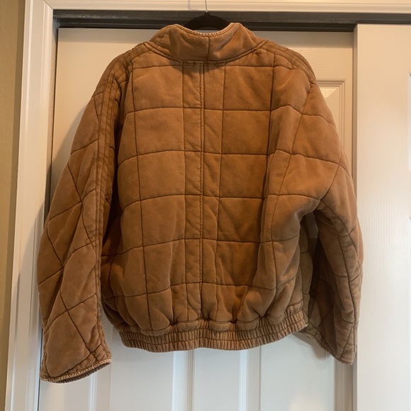Free People Quilted Jacket - Toasted Coconut (Brown) - Picture 6 of 6